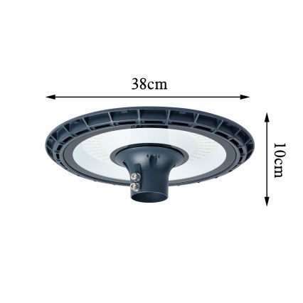 Brilagi - Farola LED exterior con poste de 5 m URBANSPARK LED/120W/230V antracita IP65