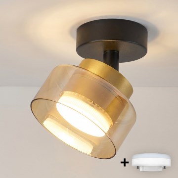 Brilagi - LED Foco AURA LUX 1xGX53/30W/230V, diámetro 13 cm, negro/dorado