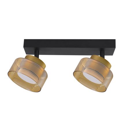 Brilagi - LED Foco AURA LUX 2xGX53/30W/230V negro/dorado