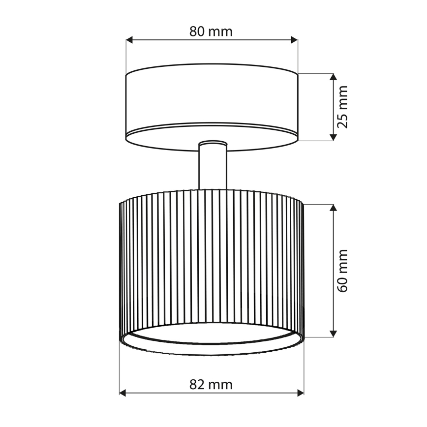 Brilagi - LED Foco orientable STRIPY 1xGX53/15W/230V negro