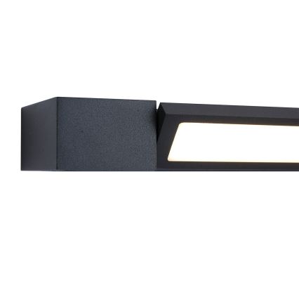 Brilagi - Iluminación LED para espejo de baño AQUA LINE LED/12W/230V 45 cm IP44 negra CRI 90