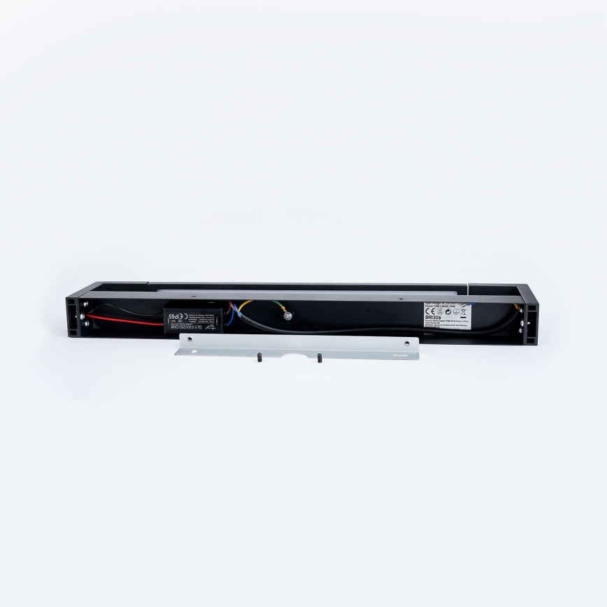 Brilagi - Iluminación LED para espejo de baño AQUA LINE LED/12W/230V 45 cm IP44 negra CRI 90