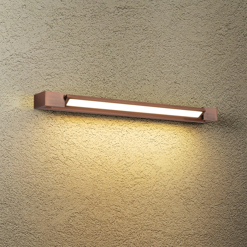 Brilagi - Iluminación LED para espejo de baño AQUA LINE LED/18W/230V 60 cm IP44 bronce CRI 90