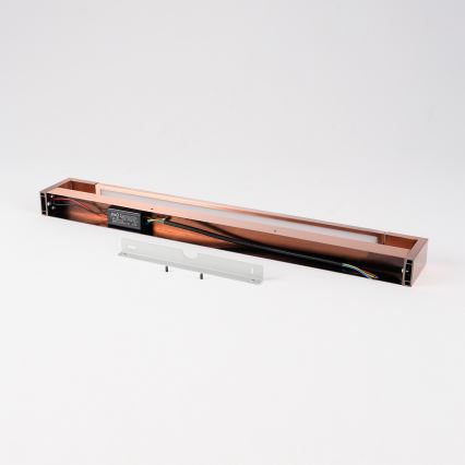 Brilagi - Iluminación LED para espejo de baño AQUA LINE LED/18W/230V 60 cm IP44 bronce CRI 90