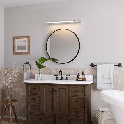 Brilagi - Iluminación LED para espejo de baño AQUA LINE LED/18W/230V 60 cm IP44 cromo mate CRI 90