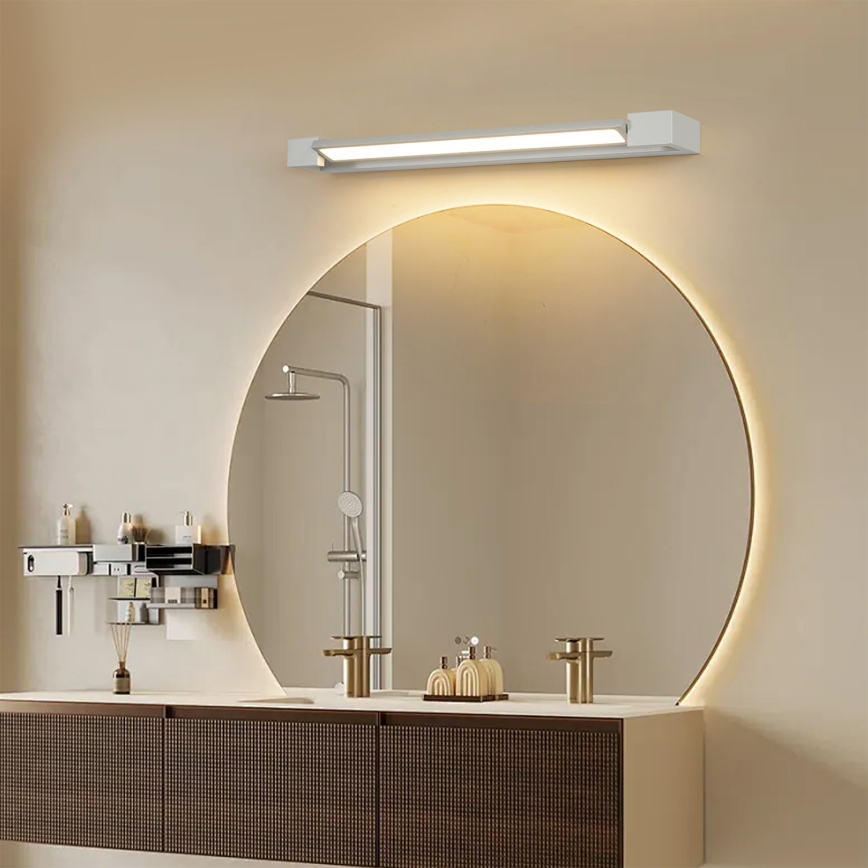 Brilagi - Iluminación LED para espejo de baño AQUA LINE LED/18W/230V 60 cm IP44 cromo mate CRI 90