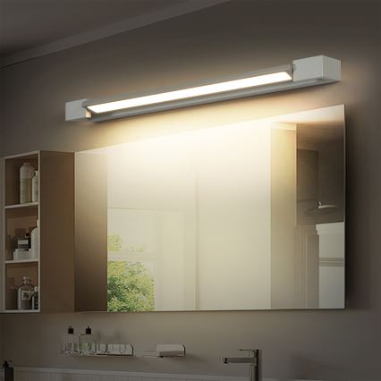 Brilagi - Iluminación LED para espejo de baño AQUA LINE LED/18W/230V 60 cm IP44 cromo mate CRI 90