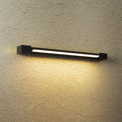 Brilagi - Iluminación LED para espejo de baño AQUA LINE LED/18W/230V 60 cm IP44 negro CRI 90