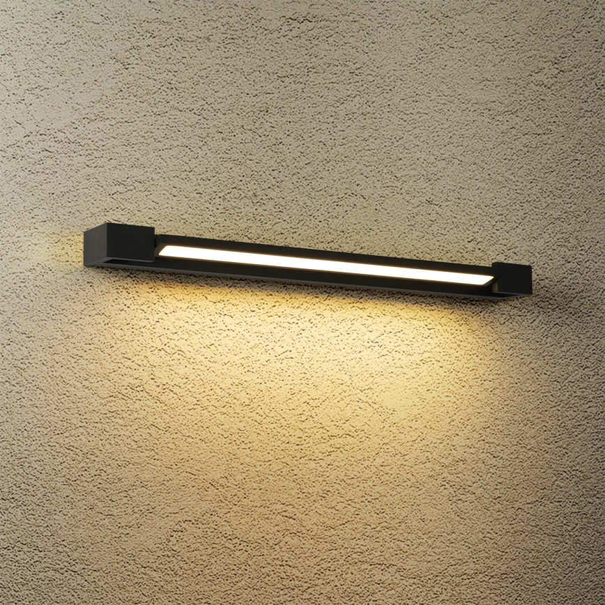 Brilagi - Iluminación LED para espejo de baño AQUA LINE LED/18W/230V 60 cm IP44 negro CRI 90