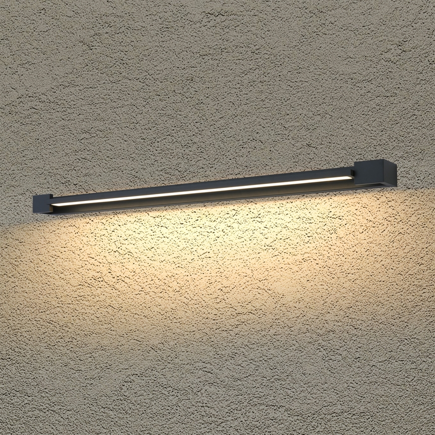Brilagi - Iluminación LED para espejo de baño AQUA LINE LED/24W/230V 90 cm IP44 negro CRI 90