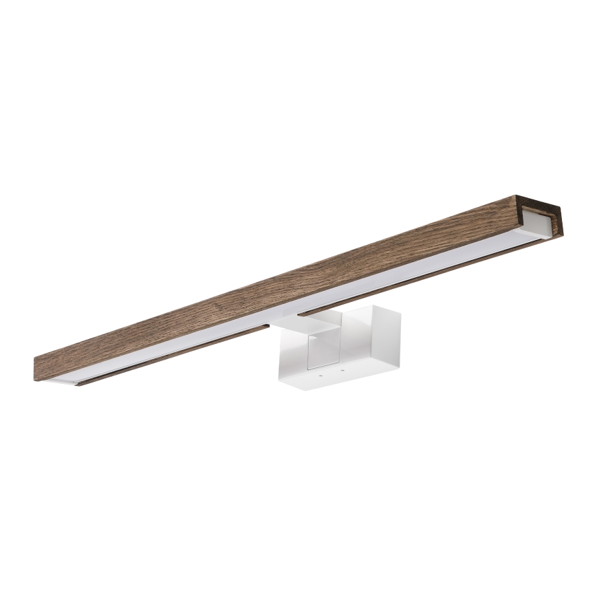 Brilagi - Iluminación LED para espejo de baño WOODY MIRROR 3 en 1 LED/12W/230V 60 cm IP44 blanco/roble nogal