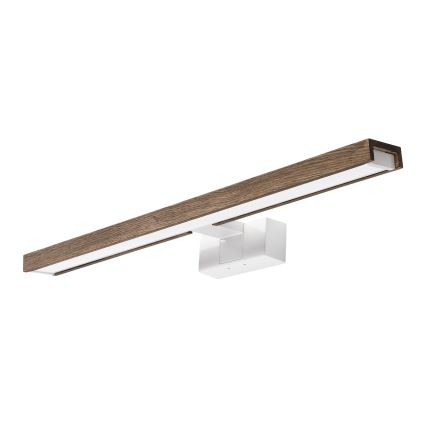 Brilagi - Iluminación LED para espejo de baño WOODY MIRROR 3 en 1 LED/12W/230V 60 cm IP44 blanco/roble nogal