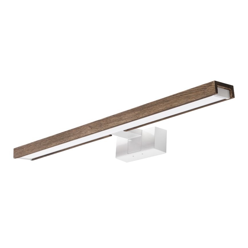 Brilagi - Iluminación LED para espejo de baño WOODY MIRROR 3 en 1 LED/12W/230V 60 cm IP44 blanco/roble nogal