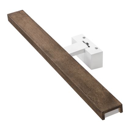 Brilagi - Iluminación LED para espejo de baño WOODY MIRROR 3 en 1 LED/12W/230V 60 cm IP44 blanco/roble nogal
