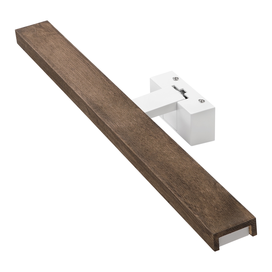 Brilagi - Iluminación LED para espejo de baño WOODY MIRROR 3 en 1 LED/12W/230V 60 cm IP44 blanco/roble nogal