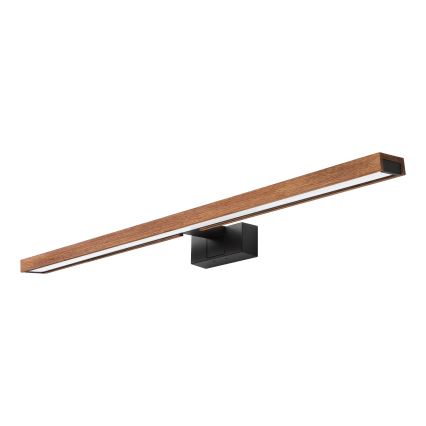 Brilagi - Iluminación LED para espejo de baño WOODY MIRROR 3 en 1 LED/15W/230V 80 cm IP44 negro/roble cerezo