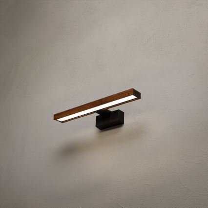 Brilagi - Iluminación LED para espejo de baño WOODY MIRROR 3 en 1 LED/8W/230V 40 cm IP44 negro/roble
