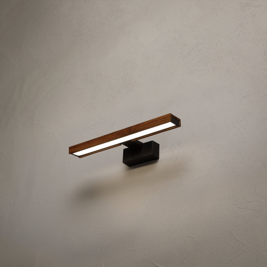 Brilagi - Iluminación LED para espejo de baño WOODY MIRROR 3 en 1 LED/8W/230V 40 cm IP44 negro/roble