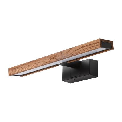 Brilagi - Iluminación LED para espejo de baño WOODY MIRROR 3 en 1 LED/8W/230V 40 cm IP44 negro/roble