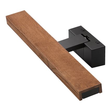 Brilagi - Iluminación LED para espejo de baño WOODY MIRROR 3 en 1 LED/8W/230V 40 cm IP44 negro/roble