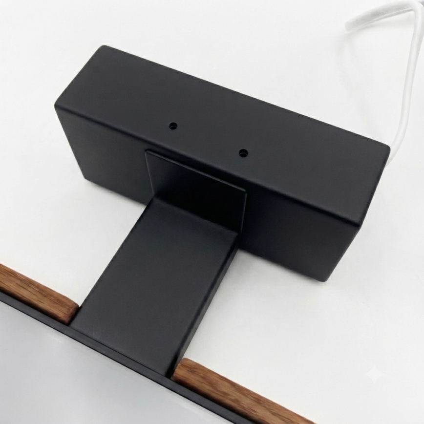 Brilagi - Iluminación LED para espejo de baño WOODY MIRROR 3 en 1 LED/8W/230V 40 cm IP44 negro/roble