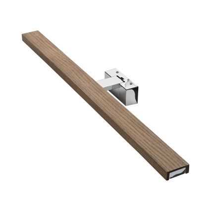 BRILAGI - Iluminación LED para espejo de baño WOODY MIRROR 3v1 LED/15W/230V 80 cm IP44 cromo brillante/roble nogal