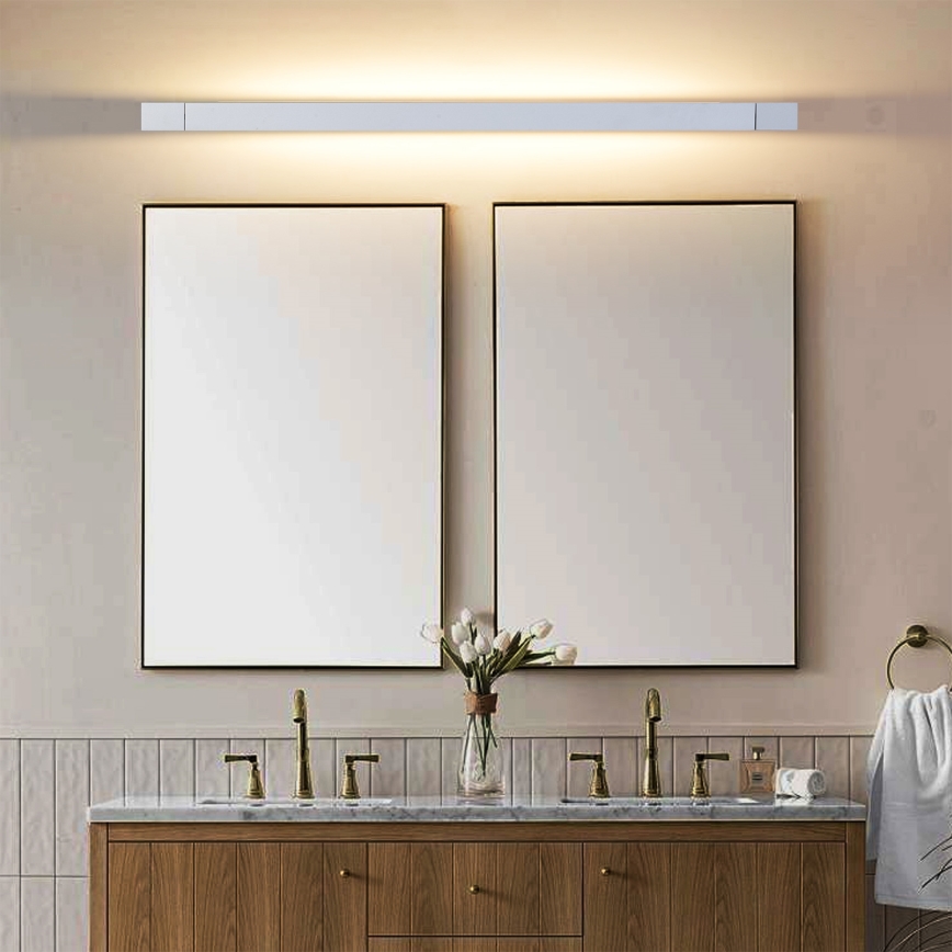 Brilagi - Iluminación LED para espejo de baño AQUA LINE LED/36W/230V 120 cm IP44 cromo mate CRI 90