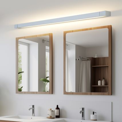 Brilagi - Iluminación LED para espejo de baño AQUA LINE LED/36W/230V 120 cm IP44 cromo mate CRI 90