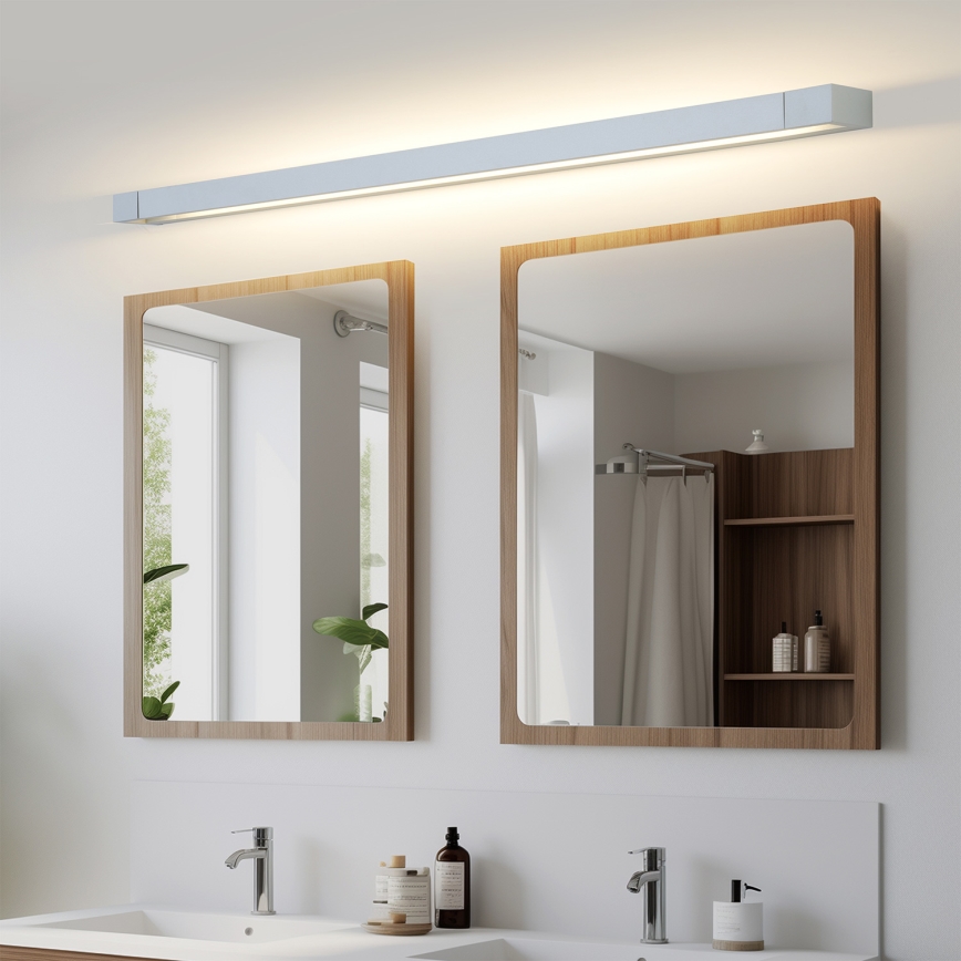 Brilagi - Iluminación LED para espejo de baño AQUA LINE LED/36W/230V 120 cm IP44 cromo mate CRI 90