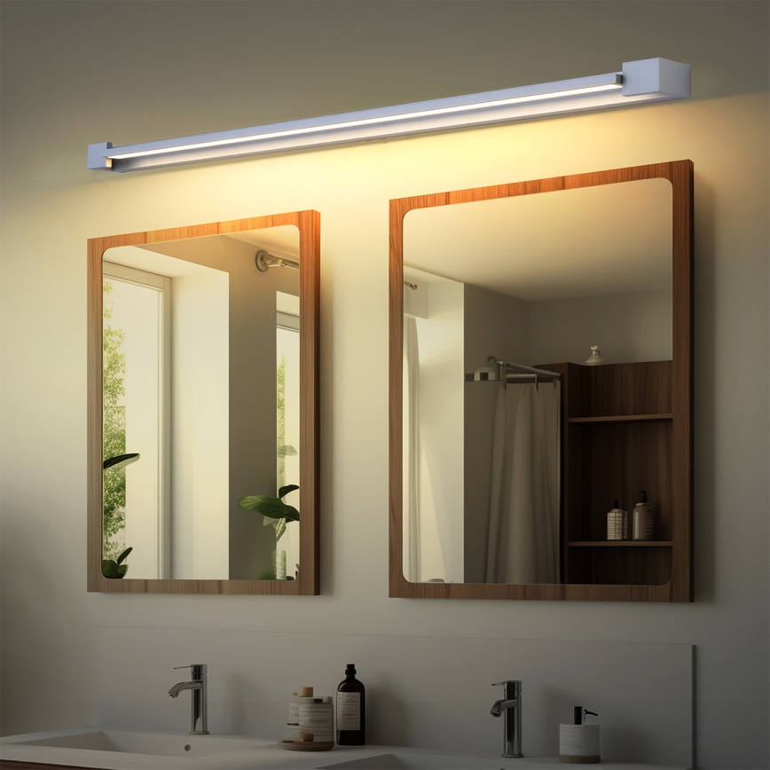 Brilagi - Iluminación LED para espejo de baño AQUA LINE LED/36W/230V 120 cm IP44 cromo mate CRI 90