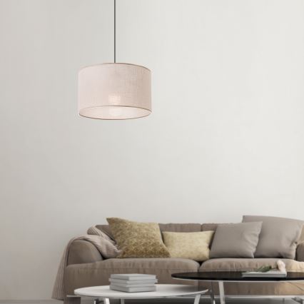 Brilagi - LED Lámpara colgante ANTHONY 1xE27/60W/230V roble/beige
