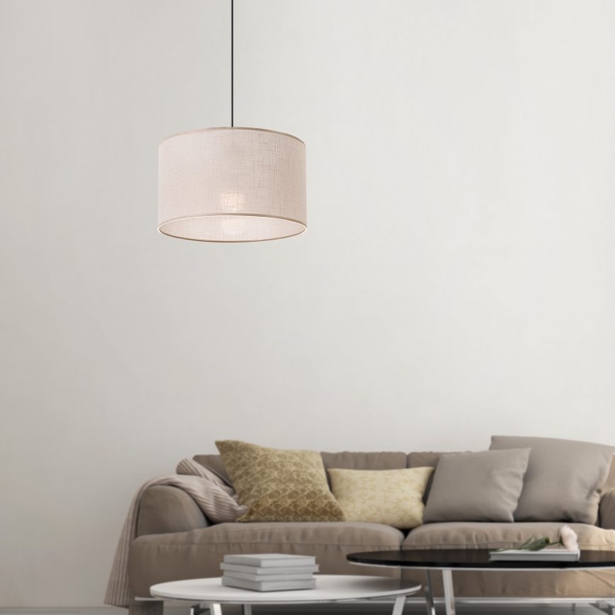 Brilagi - LED Lámpara colgante ANTHONY 1xE27/60W/230V roble/beige
