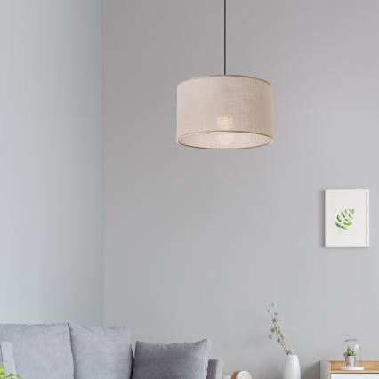 Brilagi - LED Lámpara colgante ANTHONY 1xE27/60W/230V roble/beige