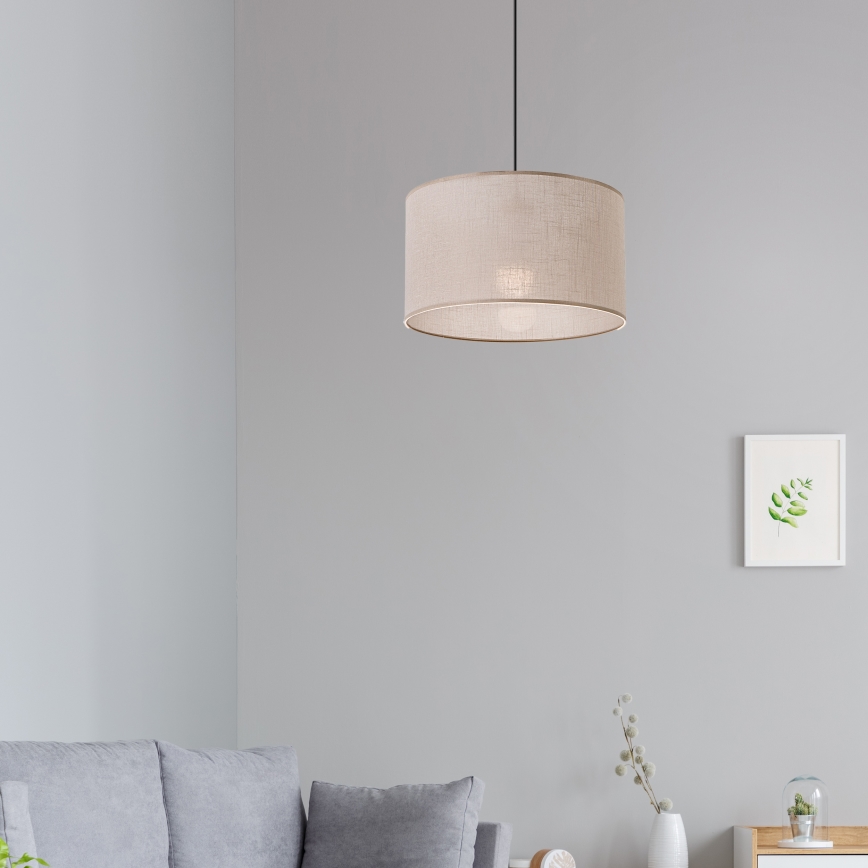 Brilagi - LED Lámpara colgante ANTHONY 1xE27/60W/230V roble/beige