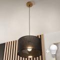 Brilagi - LED Lámpara colgante ANTHONY 1xE27/60W/230V roble/negro