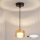 Brilagi - LED Lámpara colgante AURA LUX con cable 1xGX53/30W/230V negro/dorado