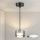 Brilagi - LED Lámpara colgante con cable AURA LUX 1xGX53/30W/230V negro/ahumado