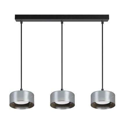 Brilagi - LED Lámpara colgante con cable AURA LUX 3xGX53/30W/230V negro/ahumado