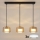 Brilagi - LED Lámpara colgante con cable AURA LUX 3xGX53/30W/230V negro/dorado