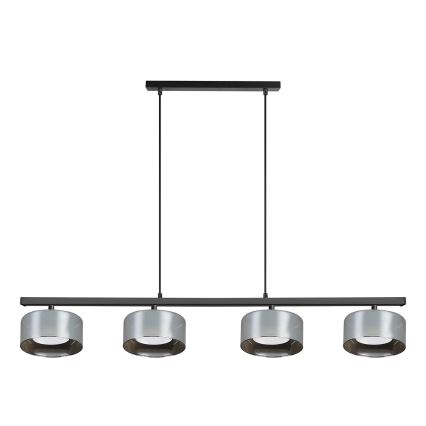 Brilagi - LED Lámpara colgante con cable AURA LUX 4xGX53/30W/230V negro/ahumado