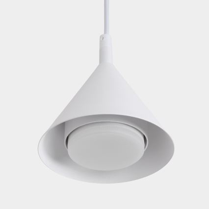 BRILAGI - LED Lámpara colgante con cable CONE SINGLE 1xGX53/15W/230V blanca