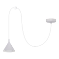 BRILAGI - LED Lámpara colgante con cable CONE SINGLE SPIDER 1xGX53/15W/230V blanca