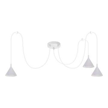 BRILAGI - LED Lámpara colgante con cable CONE TRIPLE SPIDER 3xGX53/15W/230V blanca