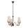 Brilagi - LED Lámpara colgante con cadena COTTAGE 3xE14/40W/230V marrón