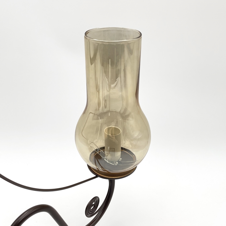 Brilagi - LED Lámpara colgante con cadena COTTAGE 3xE14/40W/230V marrón