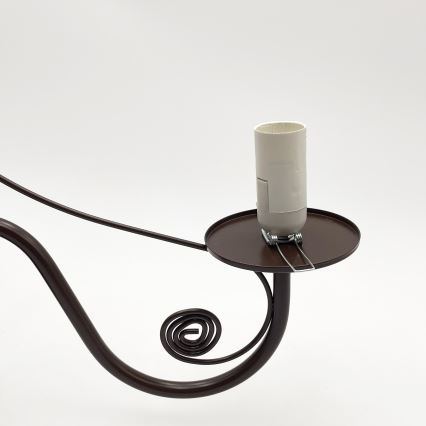 Brilagi - LED Lámpara colgante con cadena COTTAGE 3xE14/40W/230V marrón