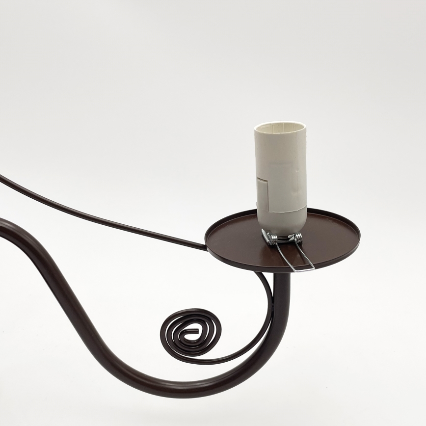 Brilagi - LED Lámpara colgante con cadena COTTAGE 3xE14/40W/230V marrón