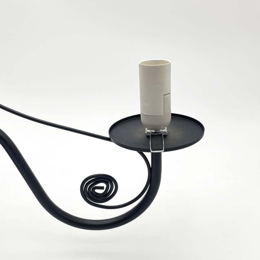 Brilagi - LED Lámpara colgante con cadena COTTAGE 3xE14/40W/230V negro/blanco