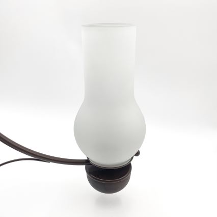 Brilagi - LED Lámpara colgante con cadena COTTAGE 3xE14/40W/230V roble/blanco