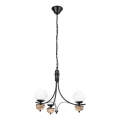 Brilagi - LED Lámpara colgante con cadena COTTAGE 3xG9/40W/230V haya/blanco